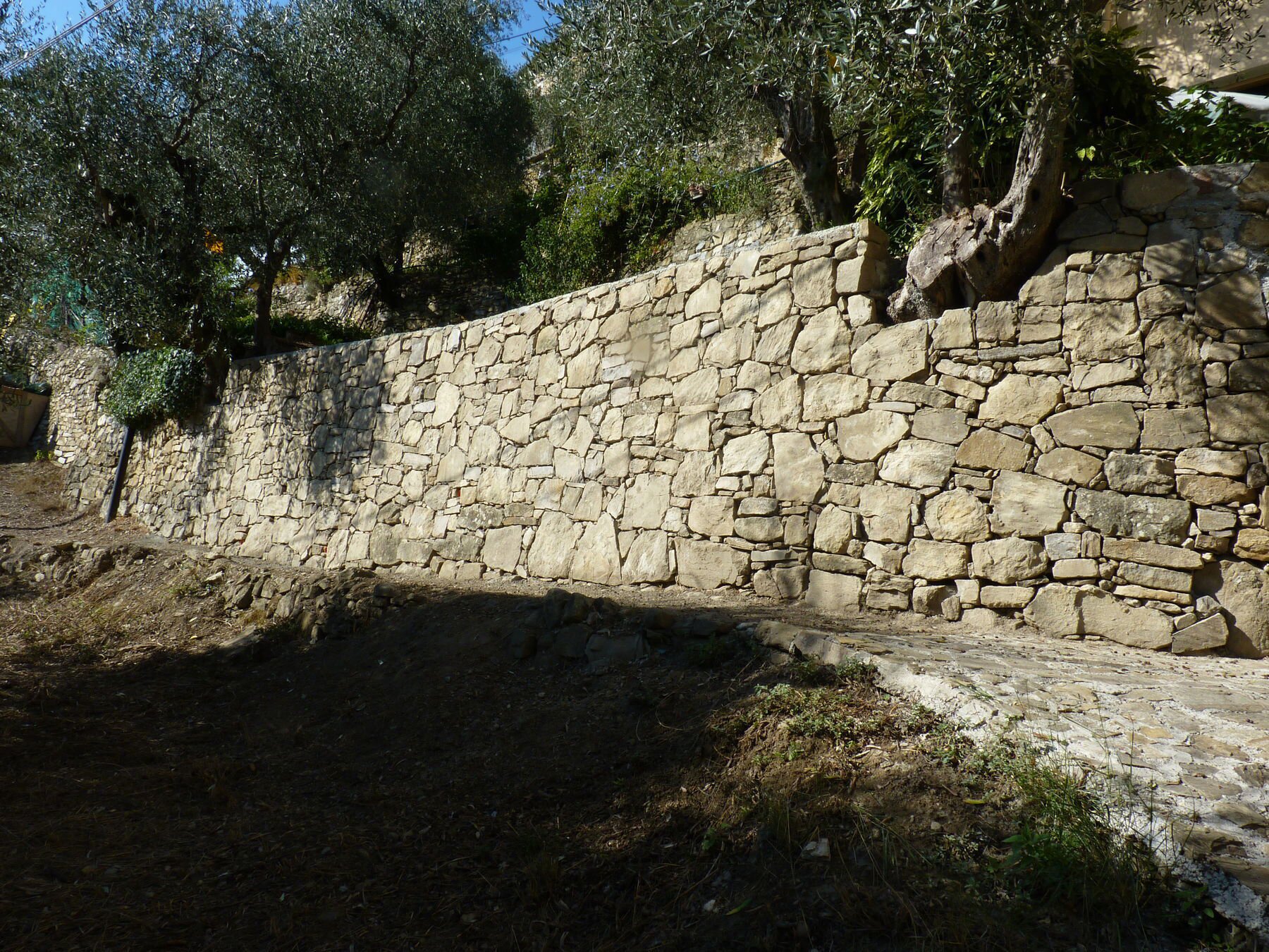 Dry Stone And Cement Walling