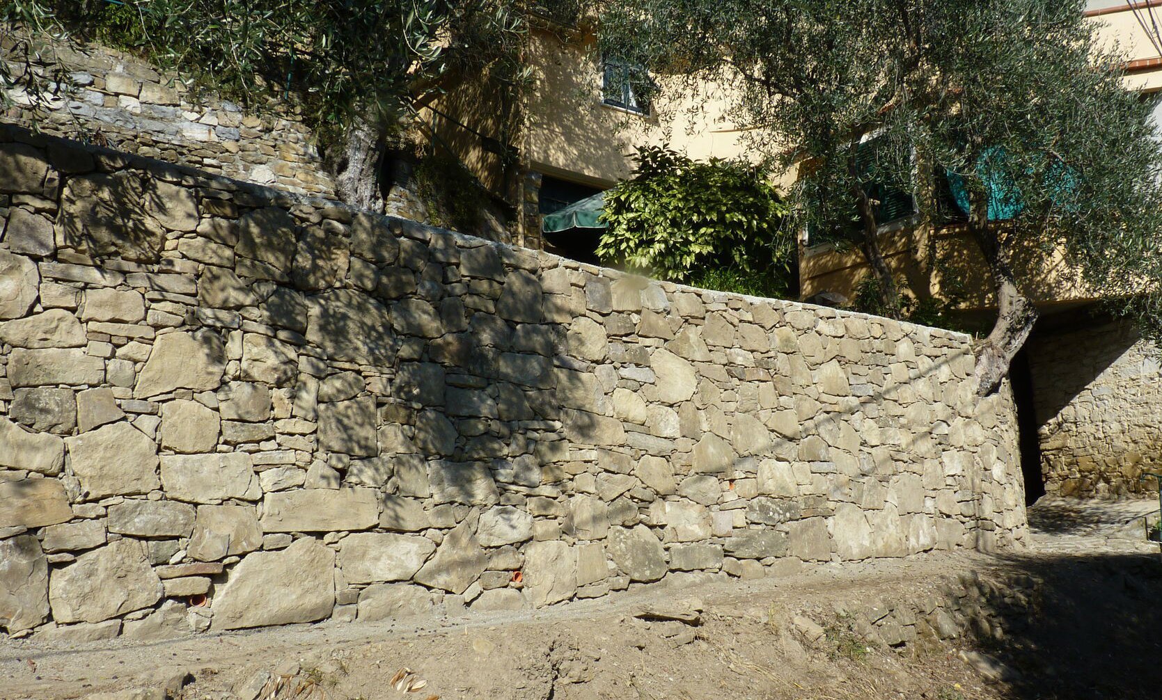 Dry Stone And Cement Walling